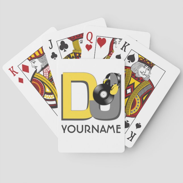 Baralho Placas de jogo personalizadas DJ (Verso)