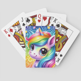 Baralho Placas de jogo Rainbow unicorn