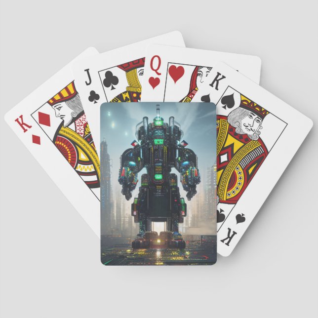 Baralho Placas de jogo Robot 4 Poker (Verso)