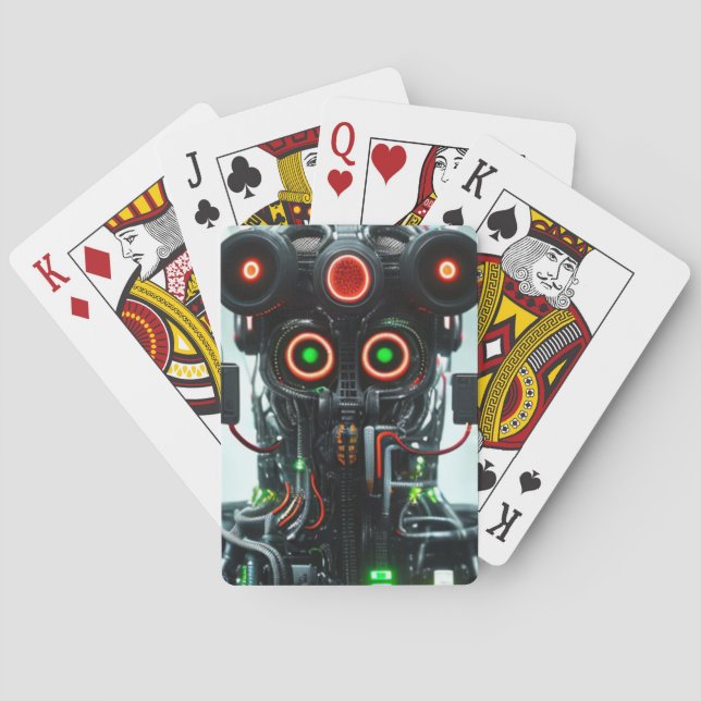 Baralho Placas de jogo Robot 5 Poker (Verso)