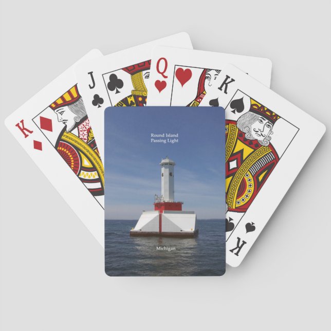 Baralho Placas de jogo Round Island Passing Light (Verso)