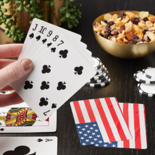 Baralho Placas de pôquer de bandeira americana