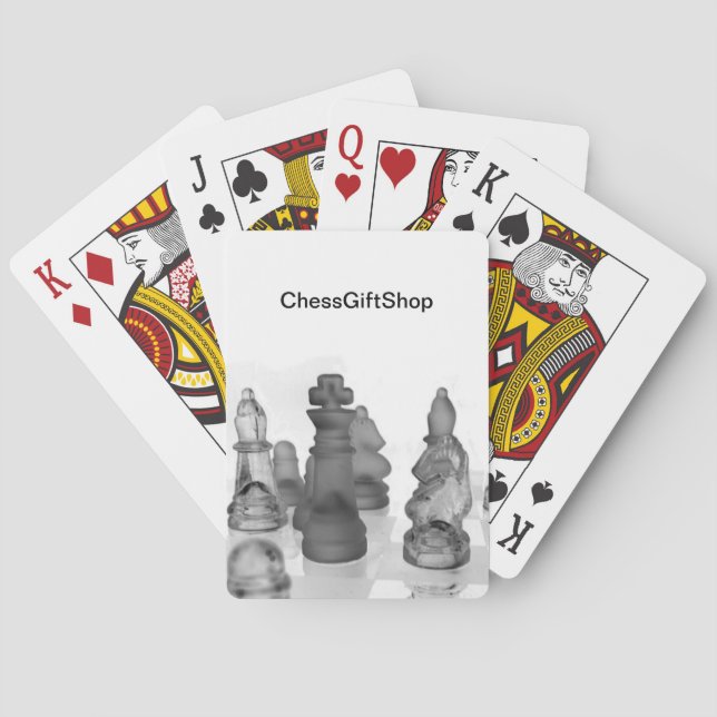 Baralho Placas de reprodução clássicas com o logotipo Ches (Verso)