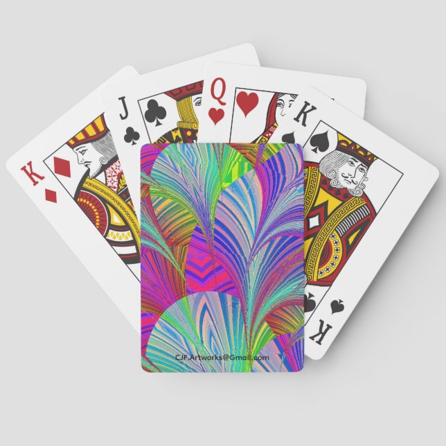 Baralho Placas de Reprodução Clássicas da Fractal Fusion (Verso)