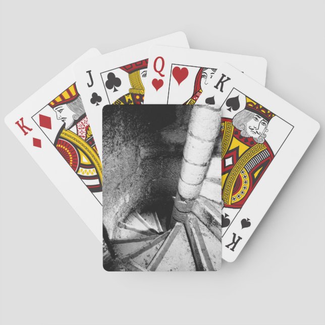 Baralho Placas de Reprodução Clássicas de Arquitetura Pret (Verso)