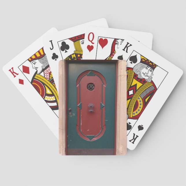 Baralho Placas de Reprodução Clássicas de Foto de Porta (Verso)
