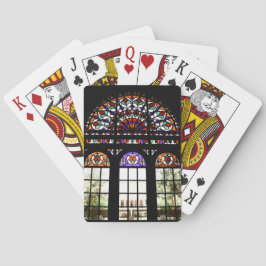 Baralho Placas De Reprodução Clássicas De Vidro Colorido