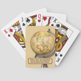 Baralho Placas de Reprodução Clássicas do Design viagens v