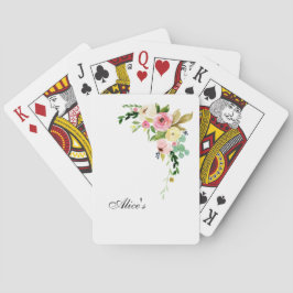 Baralho Placas de Reprodução Clássicas Florais