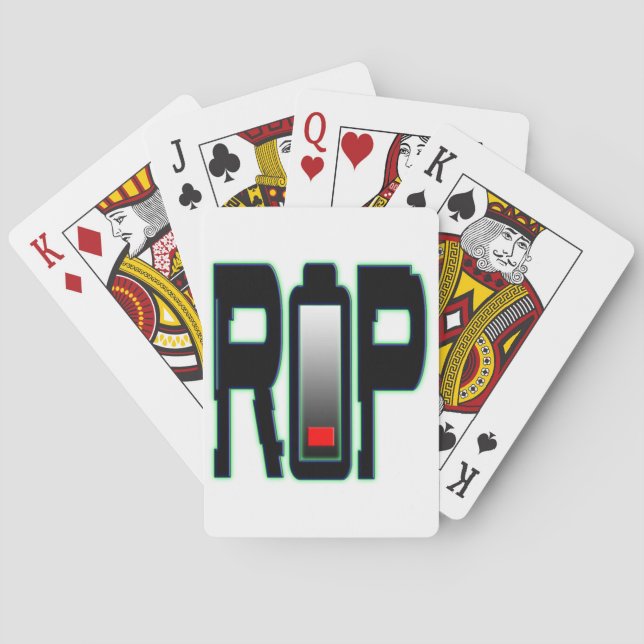 Baralho Placas de Reprodução de Bateria RIP (Verso)