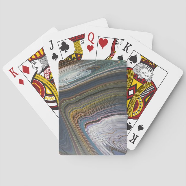 Baralho Placas de Reprodução de Design de Anel Moderno (Verso)