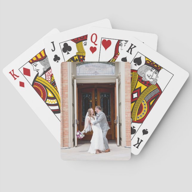 Baralho Placas de reprodução de fotos personalizadas (Verso)