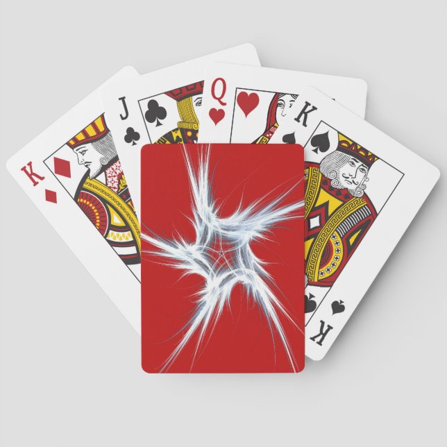 Baralho Placas de Reprodução de Índice Padrão Abstrato Ver (Verso)