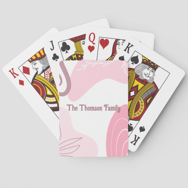 Baralho Placas de Reprodução de Padrões Minimalistas (Verso)