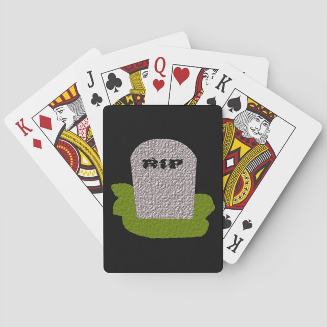 Baralho Placas de Reprodução de Tombstone RIP (Verso)