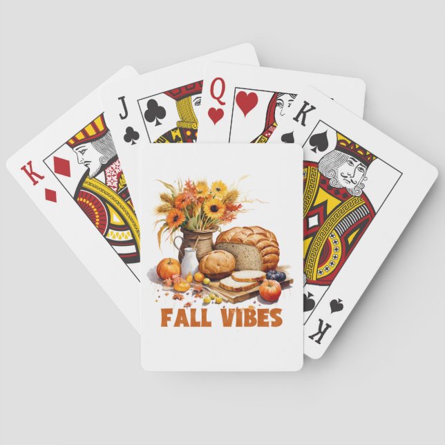 Baralho Placas de Reprodução de Vibes de Queda (Verso)