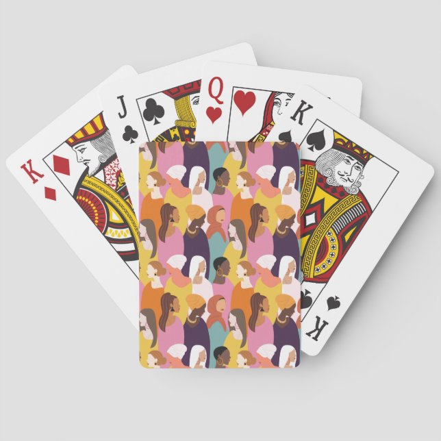 Baralho Placas de Reprodução do dia de as mães (Verso)