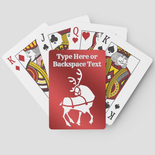 Baralho Placas de Reprodução Personalizadas de Feriado (Verso)