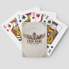 Baralho Placas De Reprodução Personalizadas Do Guitarrista