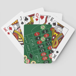 Baralho Placas de Reprodução Personalizadas do Roulette