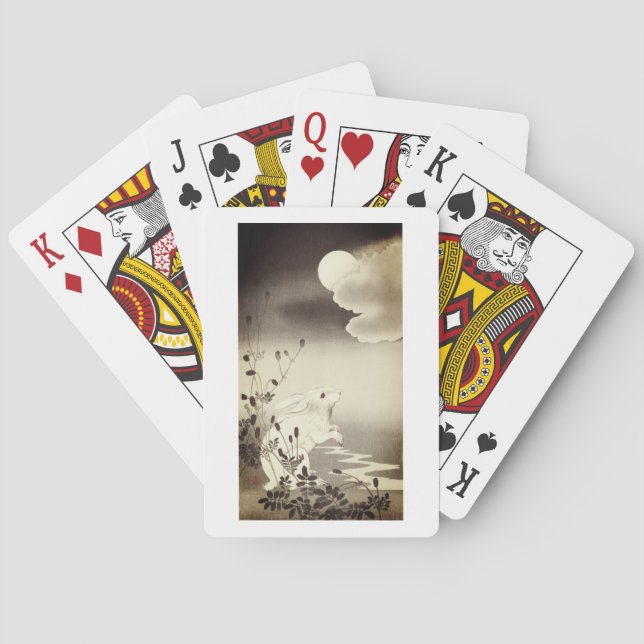 BARALHO PLACAS JAPONESAS COELHO E LUA (Verso)