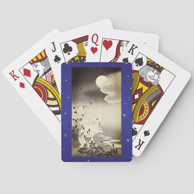 BARALHO PLACAS JAPONESAS COELHO E LUA (Verso)