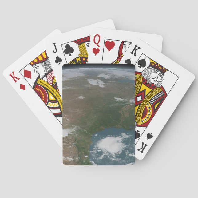 Baralho Planeta Panorâmico Terra E Os Eua. 2 (Verso)