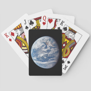 Baralho Planeta Terra Tirada Pela Tripulação Apollo 11.