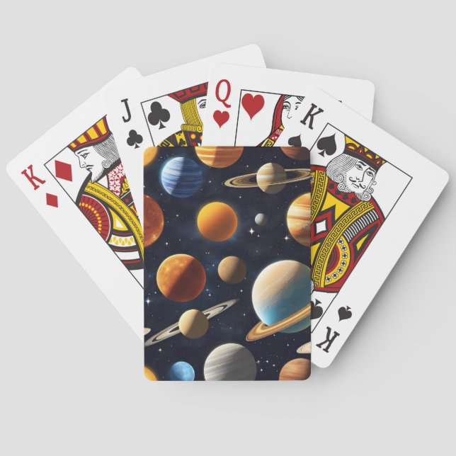Baralho Planetas espaciais externos 2 (Verso)