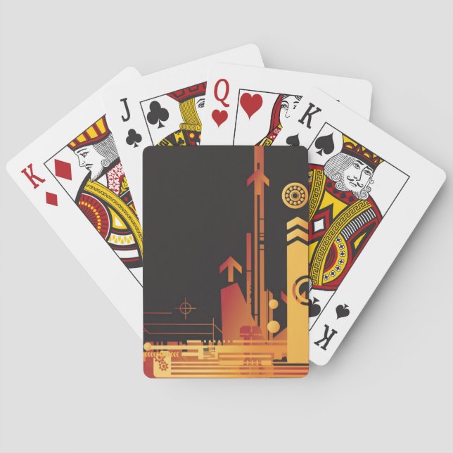 Baralho Plano de fundo de meio tom técnico 2 (Verso)