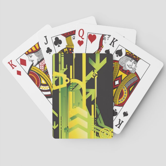 Baralho Plano de fundo de meio tom técnico 4 (Verso)