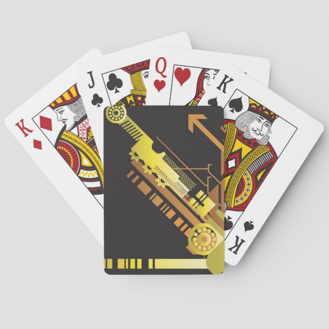 Baralho Plano de fundo de meio tom técnico 5 (Verso)