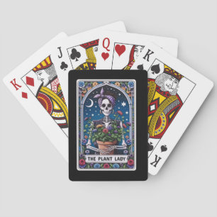 Baralho Planta Lady Skeleton Tarot Poker Cards