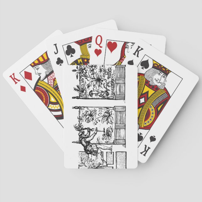 Baralho Plantando em camas aumentadas, 'do Laby do (Verso)