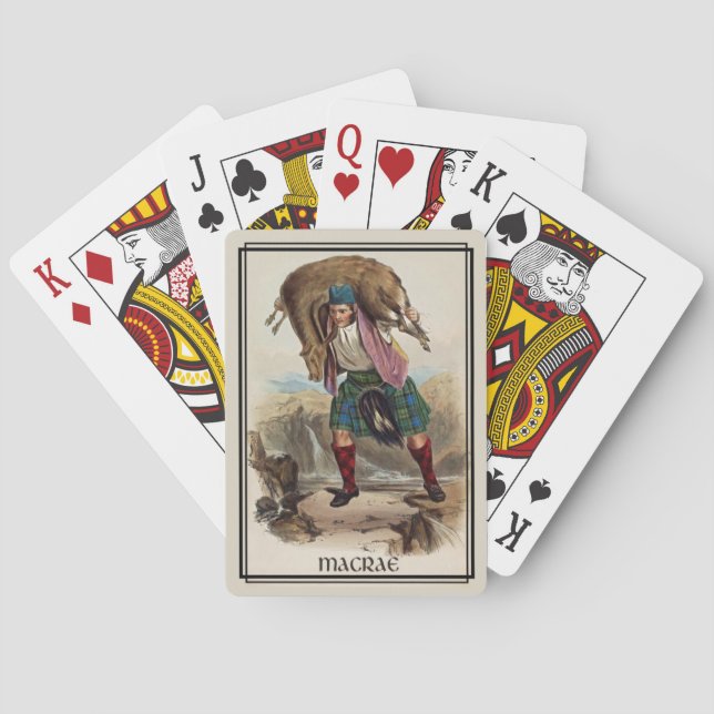 Baralho Plataforma clássica da bicicleta de MacRae (Verso)