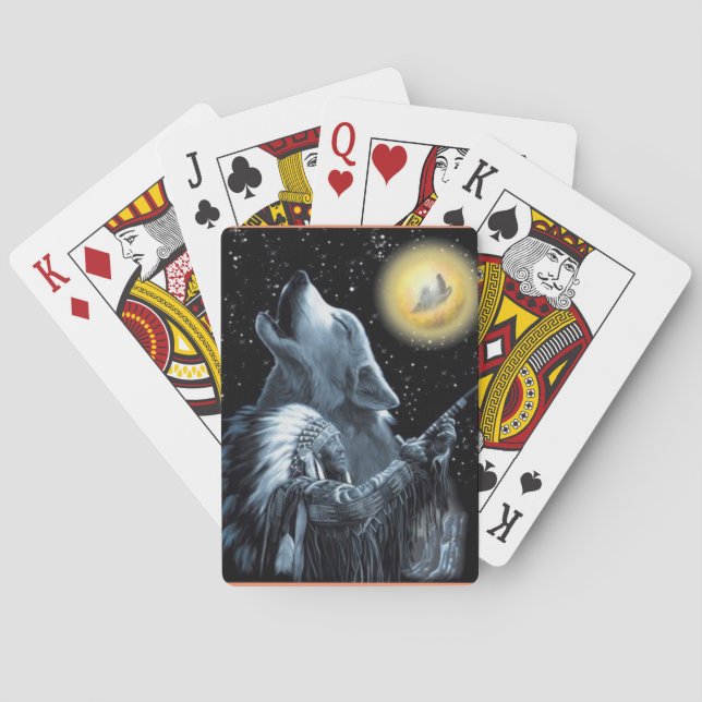 Baralho Plataforma de cartão do jogo do nativo americano (Verso)