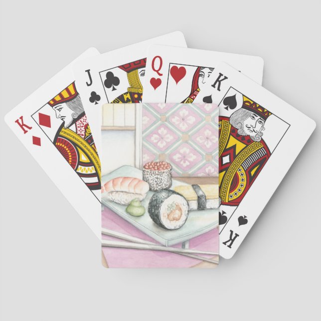 Baralho Plate of Assorted Sushi with Chopsticks (Verso)