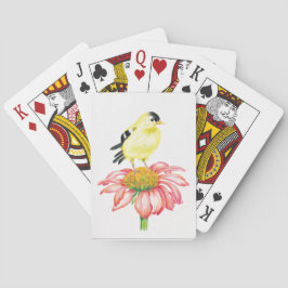 Baralho Playing Card Goldfinch/Coneflower