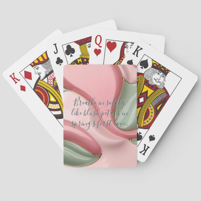 Baralho Playing cards in stylish abstract graphic (Verso)