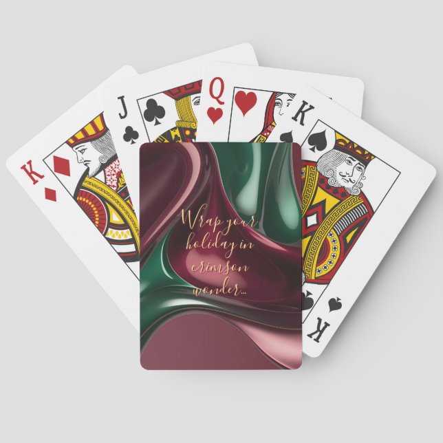 Baralho Playing cards in stylish abstract graphic (Verso)