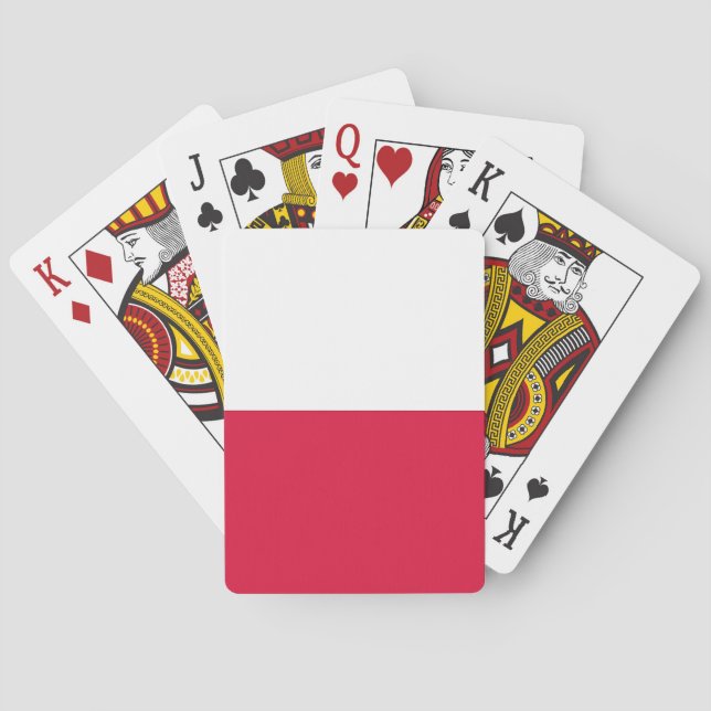 Baralho Playing Cards with flag of Poland (Verso)