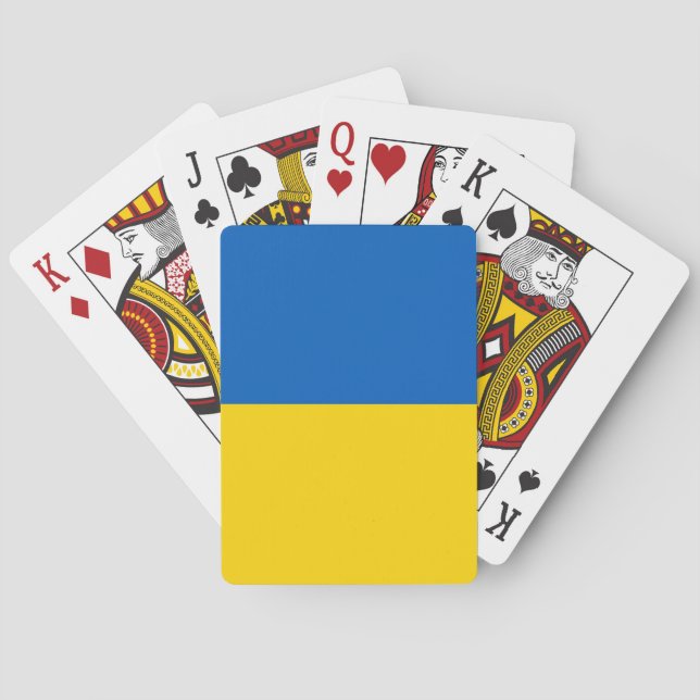 Baralho Playing Cards with flag of Ukraine (Verso)