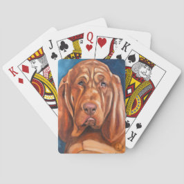 Baralho Playing poker cards with bloodhound