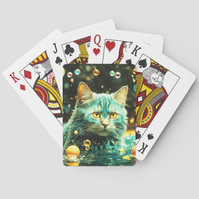 Baralho Poker de Cartão para Amantes de Gato (Verso)