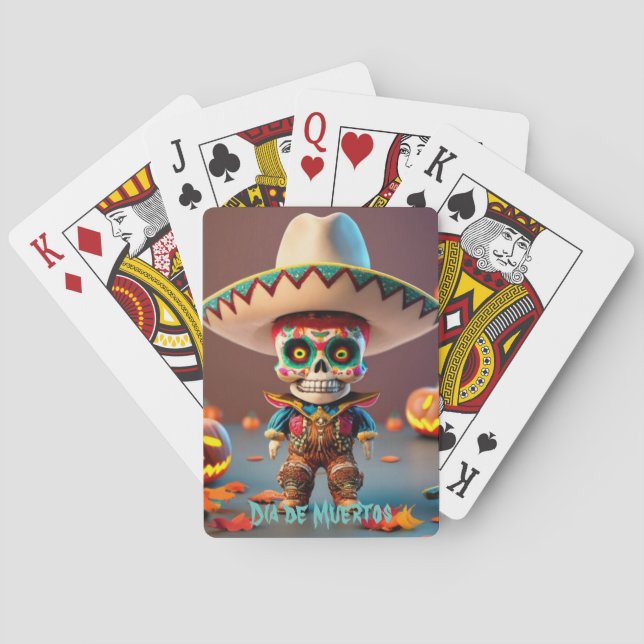 Baralho Poker game (cards) day of the dead (Verso)