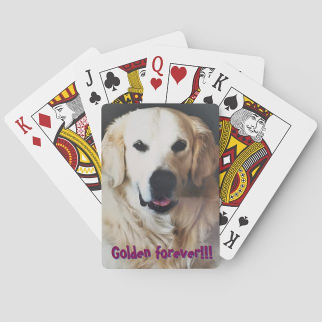 Baralho Póker Golden Retriever (Verso)