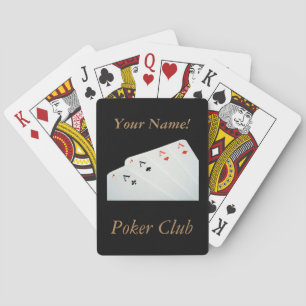 Baralho Poker Personalizado de Ponte Moderna de Nome Perso