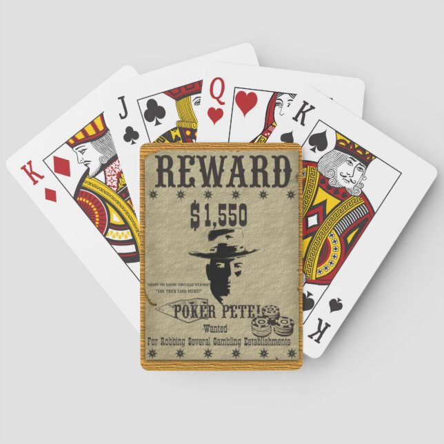 Baralho Poker Pete Reward Poster (Verso)