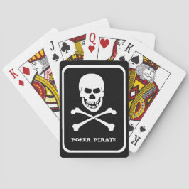 Baralho Pôker Pirata Skull & Crossbones Holdem White Frame
