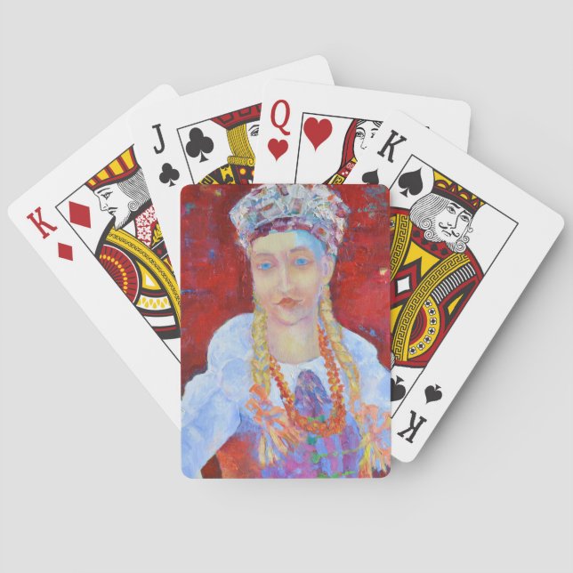 Baralho Polônia Lowicz - Bandeira do Orgulho de Vestidos - (Verso)